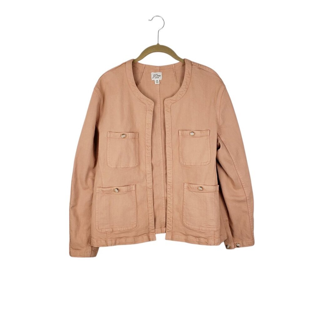 J Crew Denim Simone Jacket Relaxed Garment Dyed BA158 Womens Size Medium